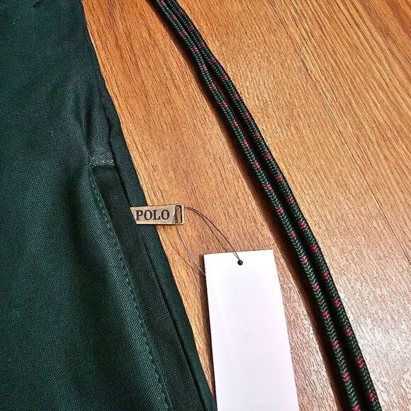 Polo Ralph Lauren Canvas Gym Bag Sack Pony Logo Navy Green Red 100% Cotton New - Picture 6 of 11